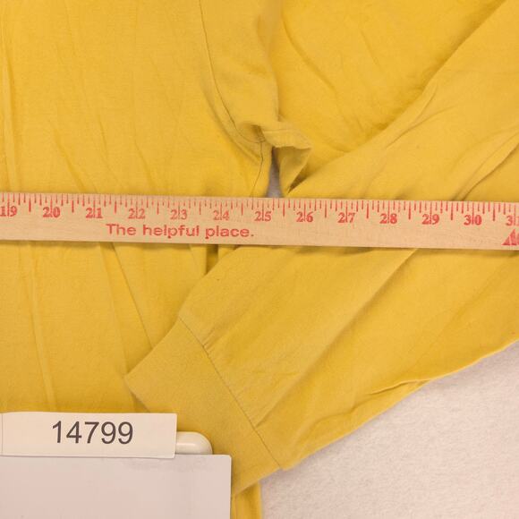 Coca Cola Long Sleeve Crew Neck Casual Graphic T-Shirt Mens Size XL Yellow - Picture 7 of 9